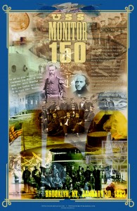 USS Monitor  150th Anniversary Poster © Rovere Publishing LLC