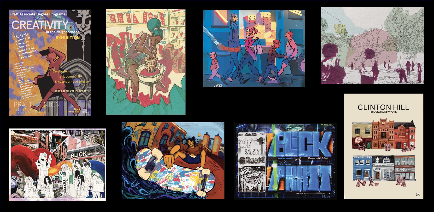 Creativity in the Neighborhood Clinton Hill Pratt × Blick exhibition