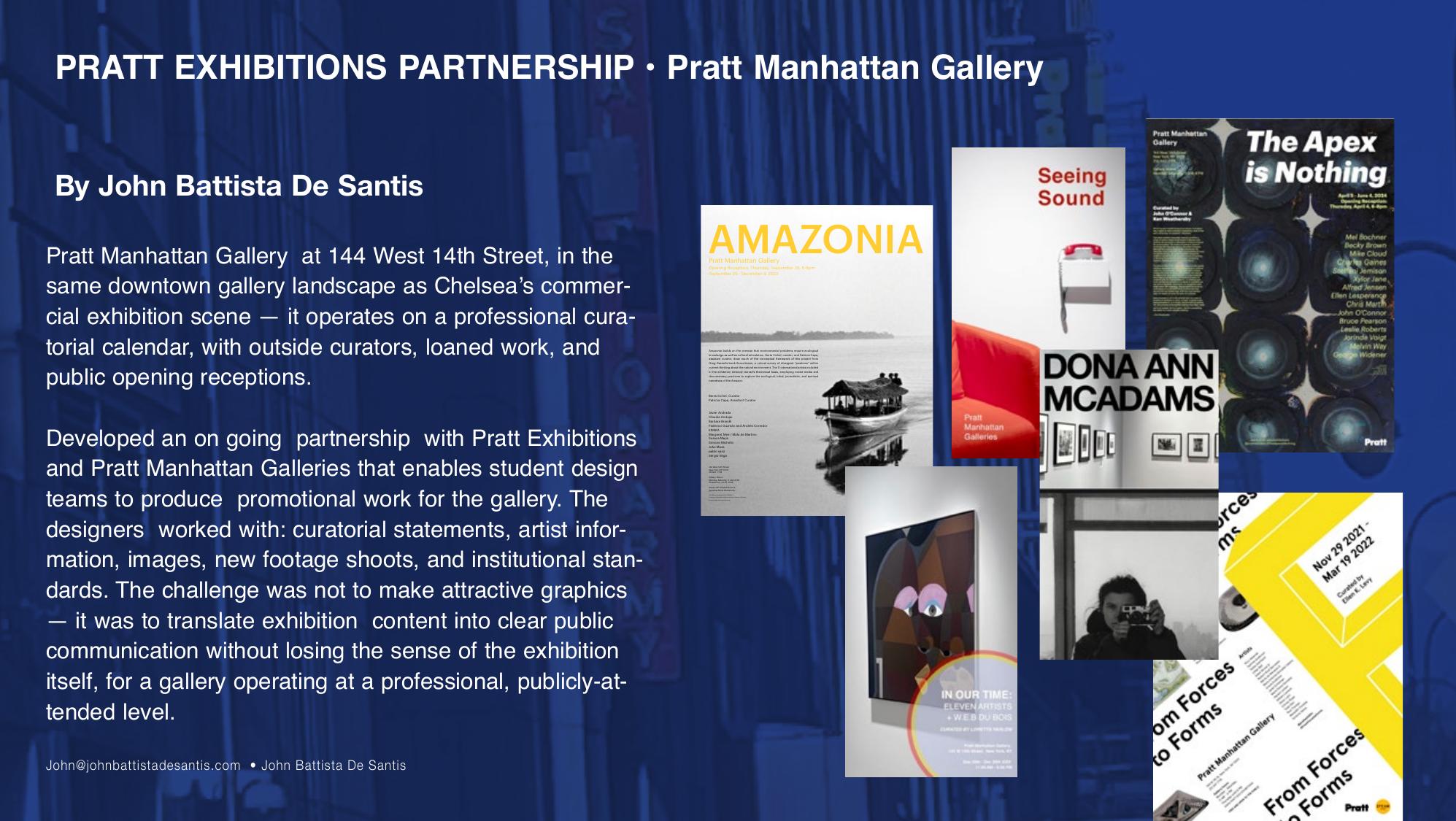Pratt Exhibitions Partnership